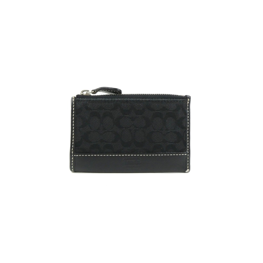 Coach Signature Mini C Black Mini Skinny Case